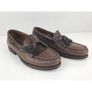 Allen Edmonds Nashua Tassel Loafers Mens Brown Leather‎ Dress Shoes 10.5B